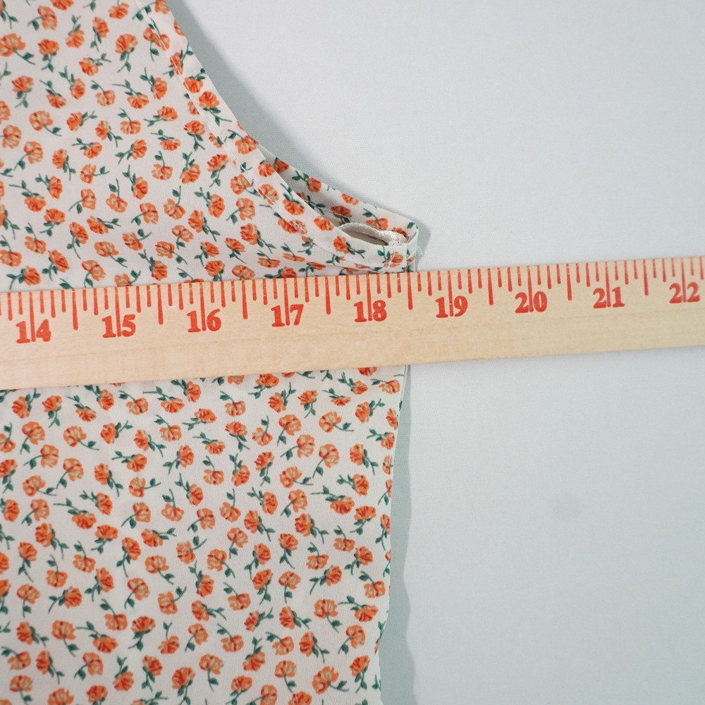 Sienna‎ Sky Floral Print Babydoll Tank Tie Strap Sleeveless Casual Summer S Y2K - Picture 5 of 6